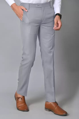 FUBAR Relaxed Men Grey Trousers