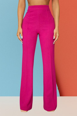 AKOTTY Comfort Fit, Regular Fit Women Pink Trousers