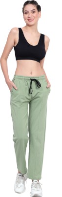 BLUE STAR SHARK Slim Fit Women Light Green Trousers