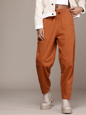 Roadster Regular Fit Women Brown Trousers
