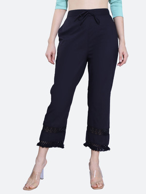 FCK-3 Regular Fit Women Black Trousers