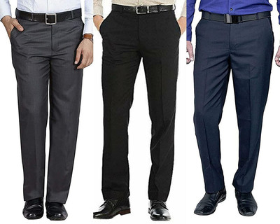 ZEE GOLD Relaxed Men Multicolor Trousers