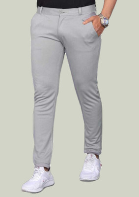 GAUMUKHI CREATION Relaxed Men Silver Trousers