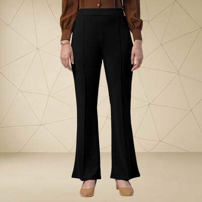 Anitafashion Loose Fit Women Black Trousers