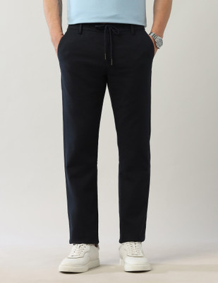 Arrow Sport Regular Fit Men Blue Trousers