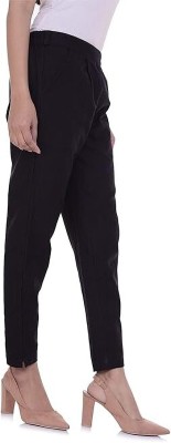 Jyothi Collections Regular Fit Women Black Trousers