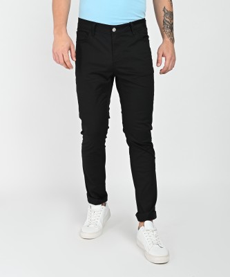 defacto Skinny Fit Men Black Trousers