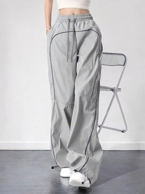 lexrex Regular Fit Women Grey Trousers