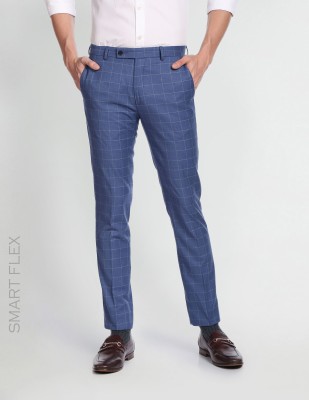 ARROW Slim Fit Men Blue Trousers