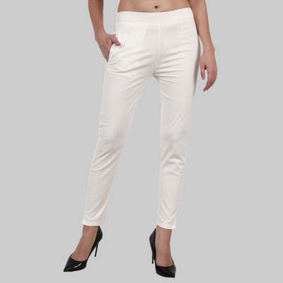 METRONAUT Regular Fit Women White Trousers