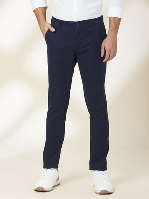 BEING HUMAN Slim Fit Men Blue Trousers