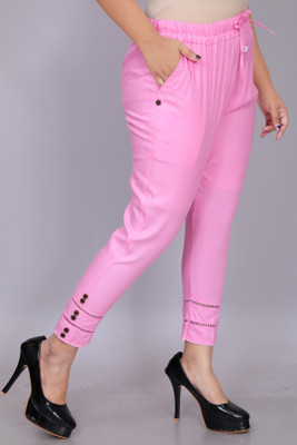 ANE TIME DRESSES Women Pink Trousers