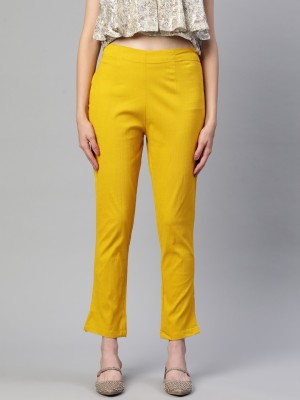 Readiprint Fashions Regular Fit Women Yellow Trousers