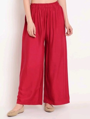 SHIVAK Regular Fit Women Red Trousers