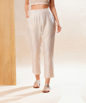Globus Regular Fit Women White Trousers