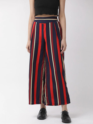Moda Rapido Loose Fit Women Dark Blue Trousers
