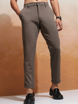 HIGHLANDER Slim Fit Men Grey Trousers