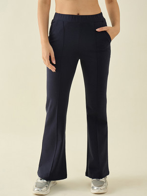 98 Degree North Loose Fit Women Dark Blue Trousers