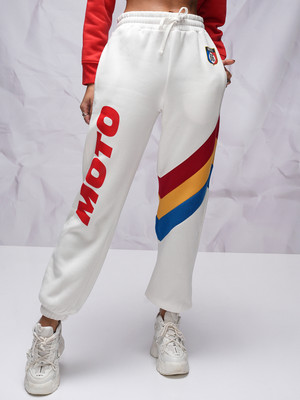 Tokyo Talkies Regular Fit Women White Trousers