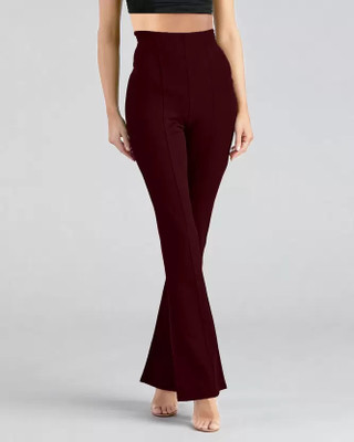 GLADLY Relaxed Women Brown Trousers