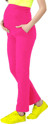 Lenam Regular Fit Women Pink Trousers