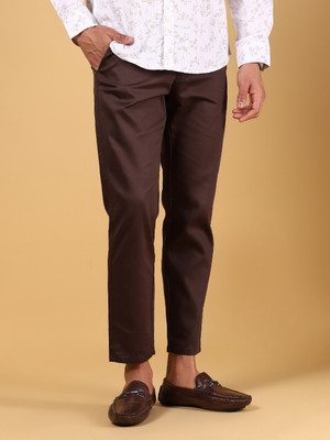 V-MART Regular Fit Men Brown Trousers