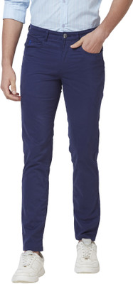GIORDANO Slim Fit Men Blue Trousers