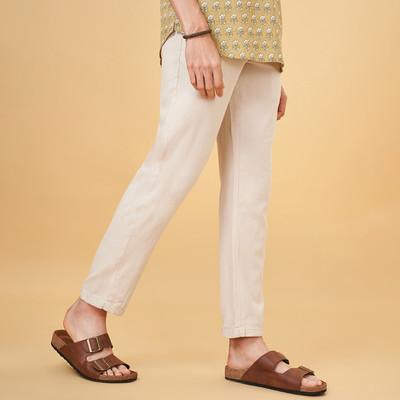 Indus Route by Pantaloons Regular Fit Women Brown Trousers
