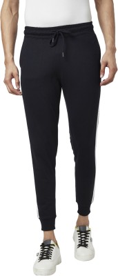 PEOPLE Slim Fit Men Black Trousers