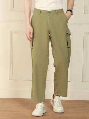 Dennis Lingo Relaxed Men Green Trousers
