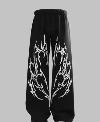 glitsy Regular Fit Men Black Trousers
