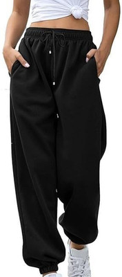 IMSA MODA Loose Fit Women Black Trousers