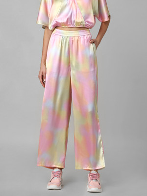 ONLY Slim Fit Women Multicolor Trousers