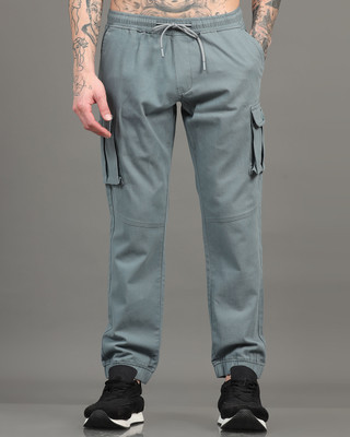 Silisoul Regular Fit Men Light Blue Trousers