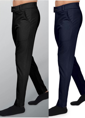 KENDORE Slim Fit Men Multicolor Trousers