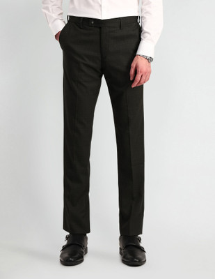 ARROW Slim Fit Men Green Trousers