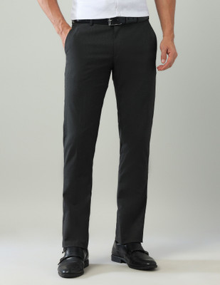 ARROW Regular Fit Men Grey Trousers