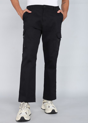 FOREVER 21 Regular Fit Men Black Trousers