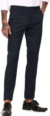FLYING MACHINE Regular Fit Men Dark Blue Trousers