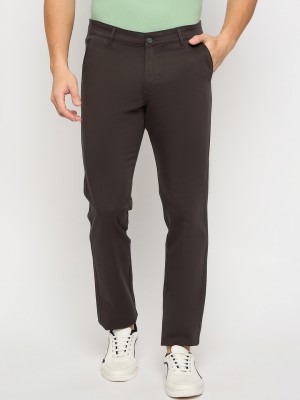 DUKE Slim Fit Men Black Trousers