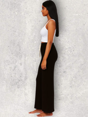 LaxmiEmpiree Comfort Fit Women Black Trousers