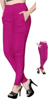 mre Regular Fit Women Pink Trousers