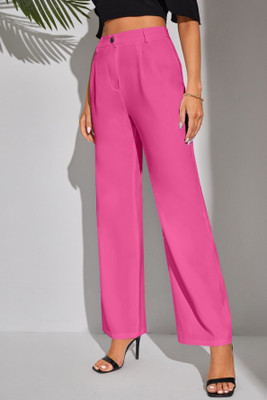 CHALODIA Regular Fit Women Pink Trousers