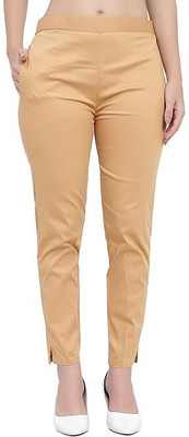 BLUE STAR SHARK Regular Fit Women Beige Trousers