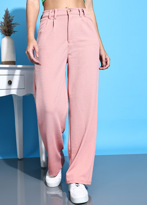 FUNDAY FASHION Regular Fit Women Pink Trousers
