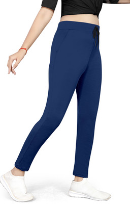 JMSHREETEXT Straight Fit Women Blue Trousers