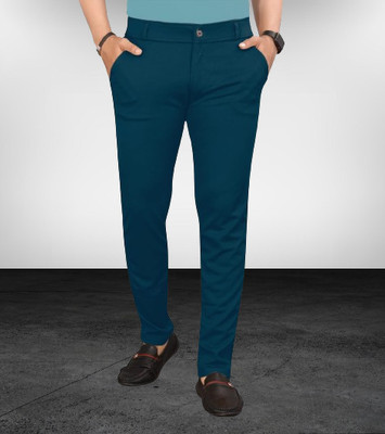 Lewit Regular Fit Men Blue Trousers