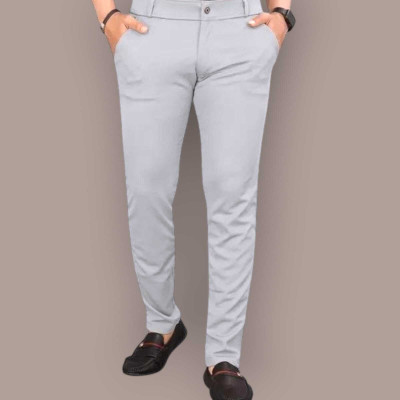 PALCLOUTHES TREND Slim Fit Men Grey Trousers