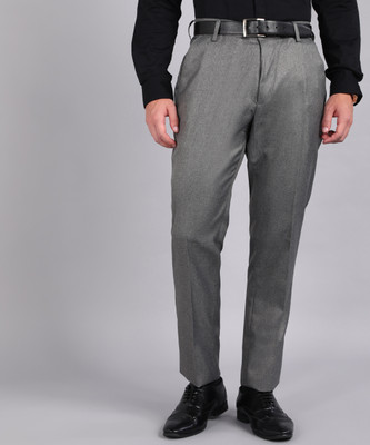 METRONAUT By Flipkart Slim Fit Men Viscose Rayon Grey Viscose Rayon Trousers For Rs. 265 @ 81 %