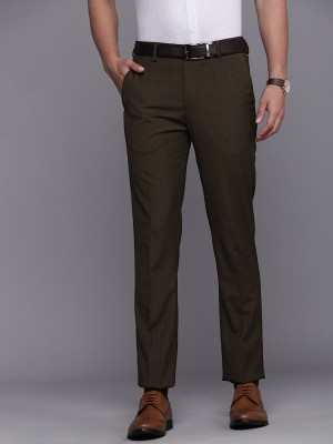 LOUIS PHILIPPE Slim Fit Men Brown Trousers